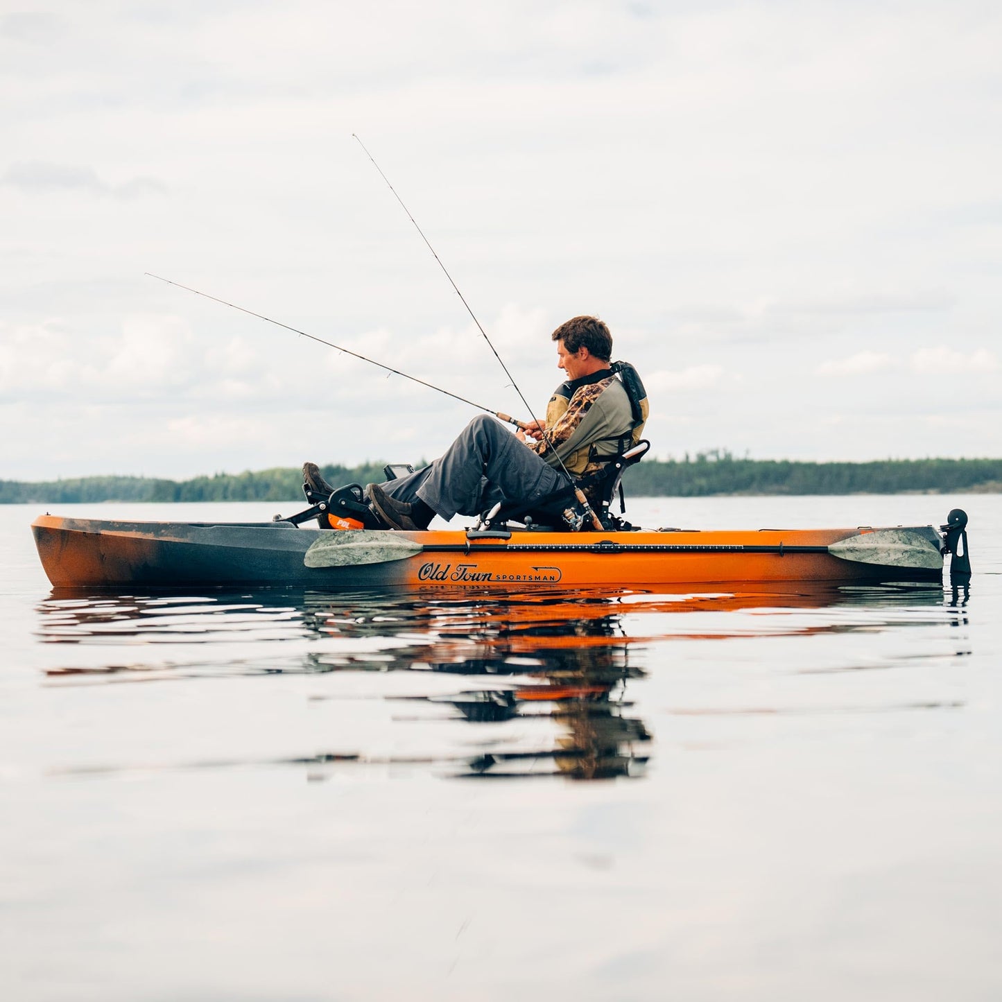 Old Town Sportsman PDL 120 Pedal Fishing Kayak (Ember Camo)
