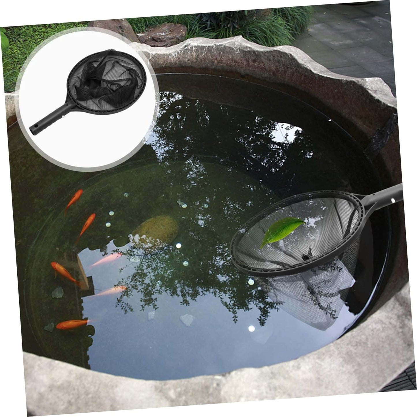 Yardwe Swimming Pool Leaf Net, Fine Mesh Frame Net, Small Pool Strainers, Salvage Net for Pool Leaf Cleaning