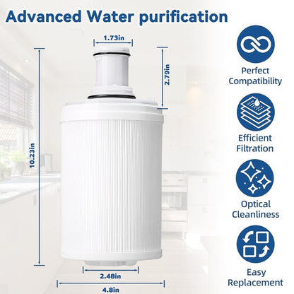 BIVIPO 100186 Replacement Filter Cartridge Compatible with Amway Espring Water Filter System，High-Precision Filtration，Mineral-Rich Output，Reduces 99.99% Contaminants