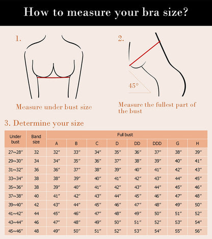 HACI Women's Front Closure Posture Bra Full Coverage Back Support Wireless Unpadded(Grey,40D)