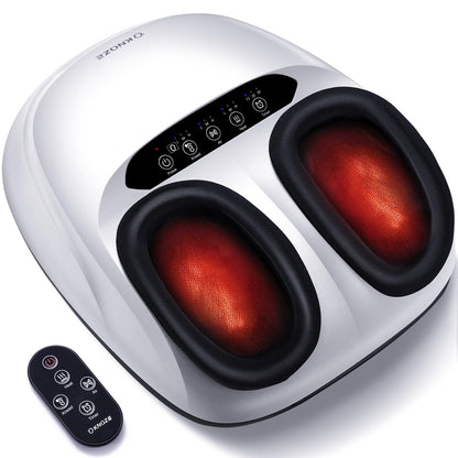 Foot Massager Machine with Heat, Shiatsu Deep Kneading Foot Massager with Remote, Compression, Multi-Massage Modes, Auto-Off Timers, Gifts for Women Men