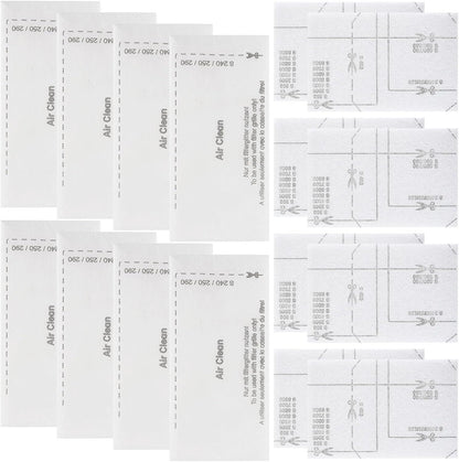 Miele Airclean Filters - Replacement Pack of 8 for Compact & Classic Vacuum Models | Compatible with C1, C2, C3, S2, S5, S8 Series