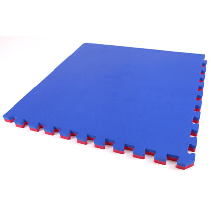 FlooringInc's 1" Thick Foam Tiles, 2'x2' Interlocking Tiles, Ideal Yoga Mat, Gymnastics, Workout Mat for MMA and Jiu Jitsu Training, Reversible Red/Blue, 20 Pack (80 Sq/Ft)