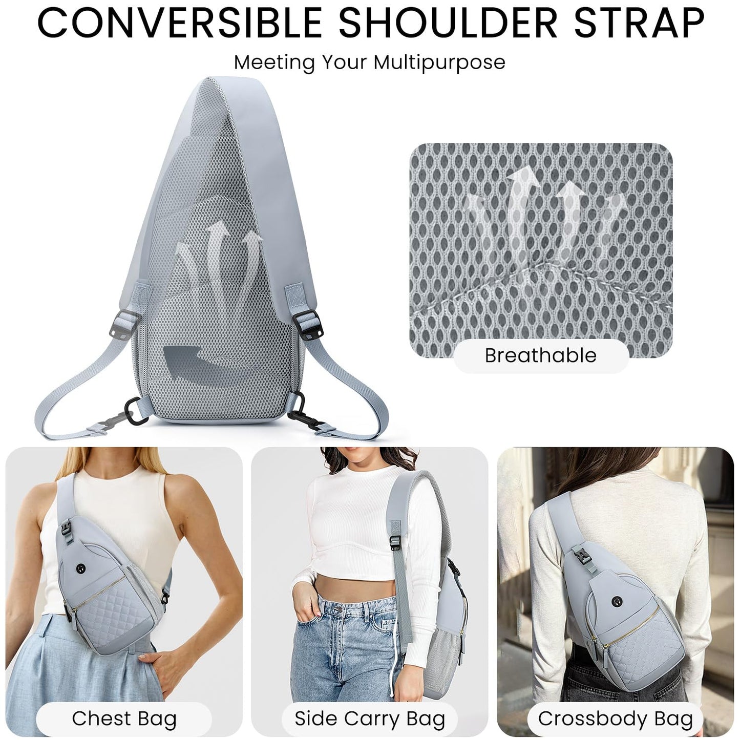 Small Crossbody Purses Bags for Women Men Travel, Chest Sling Bag Women Casual Cross Body Bag for Woman Sling Backpack