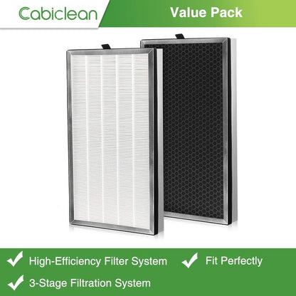 112 Replacement Filter Compatible with MA Series 112 V2.0 Air Purifie-r for Pollen, Wildfire Smoke, 3-in-1 HEPA Activated Carbon Filter, 1 Set