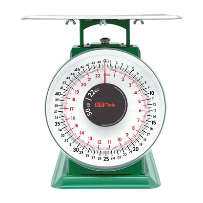 Tada 50lb Heavy Duty Mechanical Dial Kitchen and Food Scale with Stainless Steel Platform