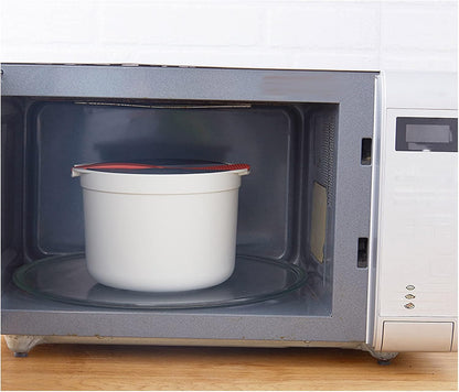 Household Microwave Oven Rice Cooker - 2-Layer High Temperature Resistant Steam Pot Rice Steamer