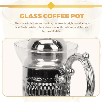 Gadpiparty Heated Coffee Pot, Turkish Coffee Machine, Ceramic Teapot, Glass Water Kettle