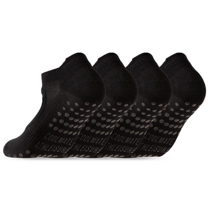 CoolMate Pilates Socks with Grips for Women, Yoga Socks, Crew Non Slip Women for Workout, Barre, Pilates Gifts