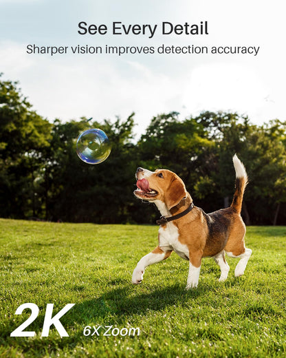 WUUK Security Cameras Wireless Outdoor, Indoor Home Surveillance System, 2K, No Monthly Fee, Motion Alert, Night Vision, 2.4/5 GHz WiFi, 32G Local Storage, Compatible with Alexa & Google, 4-Camera Kit