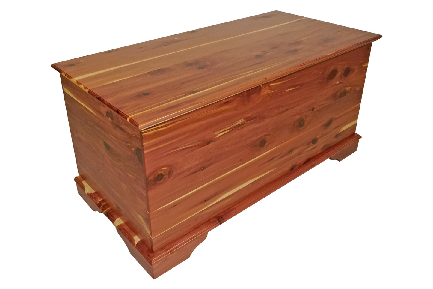 DutchCrafters Rustic Solid Wood Natural Wooden Cedar Chest, Aromatic Cedar Scent - Linen Blanket Storage Chest, Clothes Storage Trunk, End of Bed Storage Bench - Amish Made in USA (36" Width)