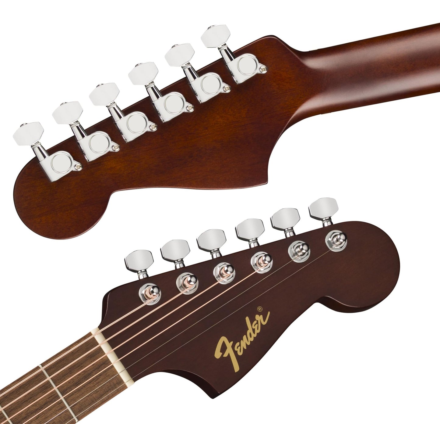 Fender California Redondo Acoustic Guitar - White Bundle with Hard Case, Strap, Strings, Picks, and Austin Bazaar Instructional Video