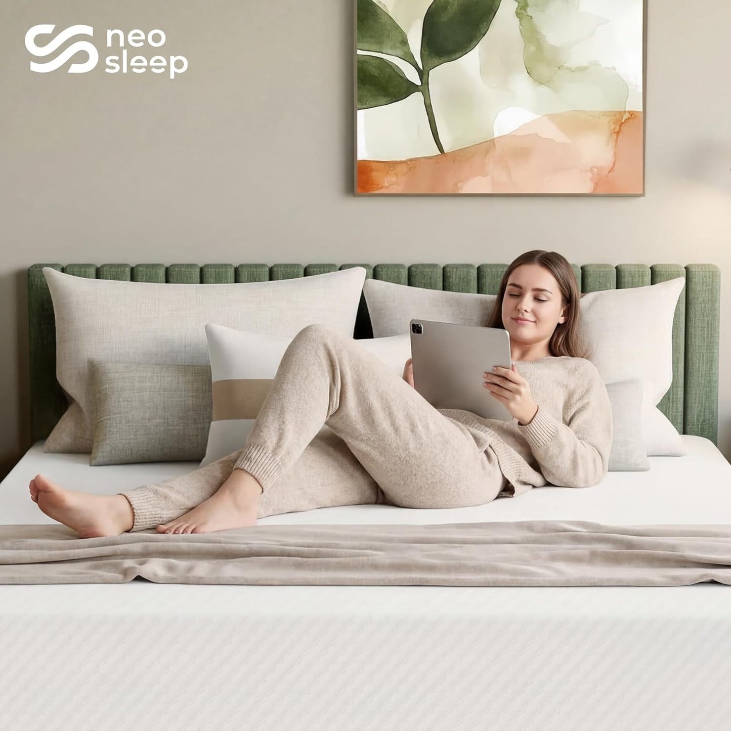 Neo Sleep 12-Inch Full Cooling Gel Memory Foam Mattress - Medium Firm, Pressure Relieving & CertiPUR-US Certified