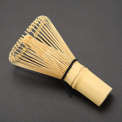 Matcha Green Tea Whisk - Natural Bamboo Chasen for Preparing Matcha Powder, Traditional Scoop (54 Prongs)