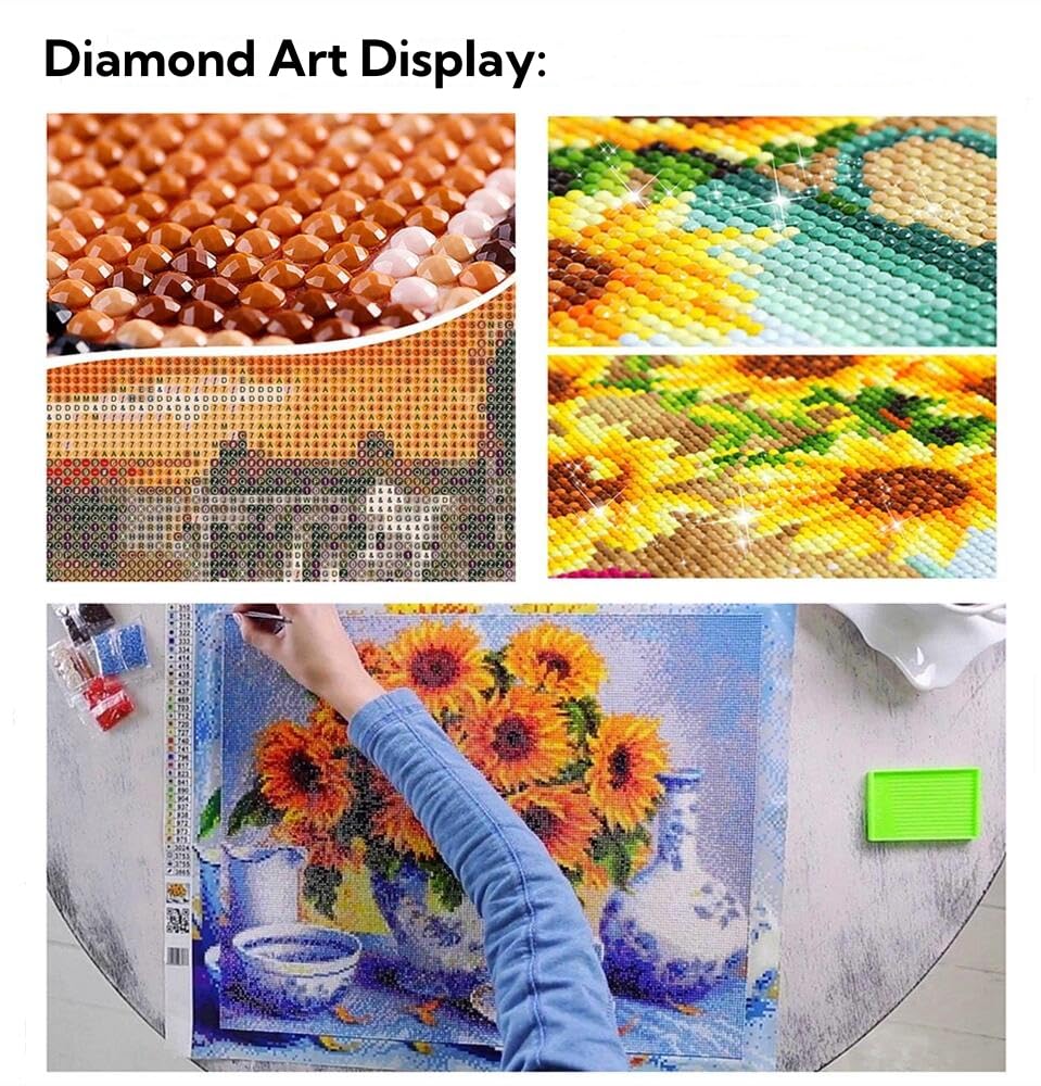Generic Brown Labrador 5D Diamond Paint for Adults Full Drill Round Diamond Art Painting by Number Kits for Beginners Gems Cross Stitch for Wall Decor 13.8x13.8inch(2)
