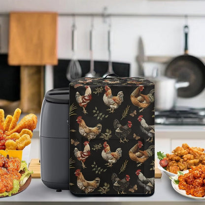 Insulated Air Fryer Kitchen Appliance Cover with Handle and Storage Pocket for Spoon, Cooking Utensils, Easy Cleaning