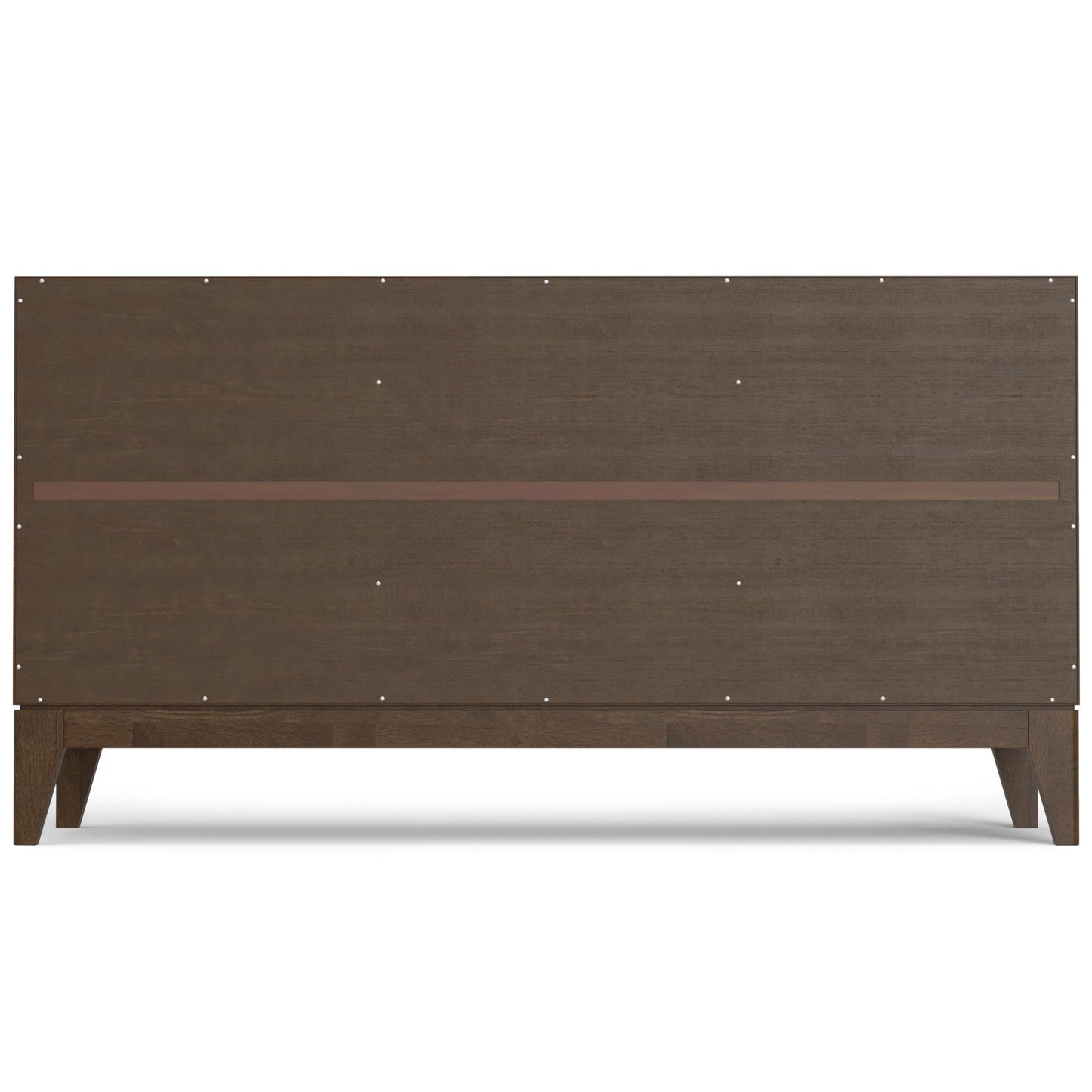 SIMPLIHOME Harper Buffet - 60 inch Wide Solid Wood 3-Door Sideboard Buffet in Walnut Brown, Mid-Century Modern Cabinet for Dining Room or Kitchen with Adjustable Shelves and Tapered Legs