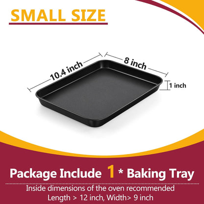 P&P CHEF Non-Stick 10.5 Inch Baking Cookie Sheet Pan - Sturdy Carbon Steel Oven Tray for Easy Cooking & Cleaning