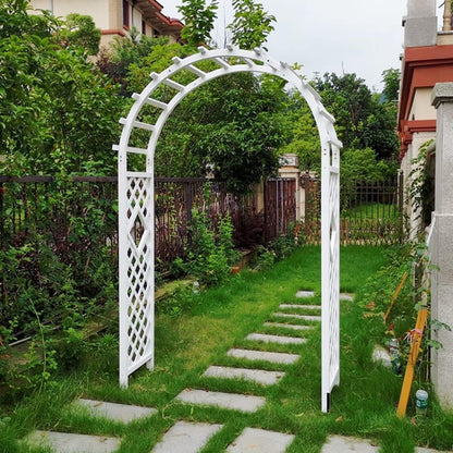 Wooden Garden Arbor for Climbing Plants Rose Vines - Outdoor Arch Pergola for Lawn, Poolside, Backyard, Patio and Terrace Decoration