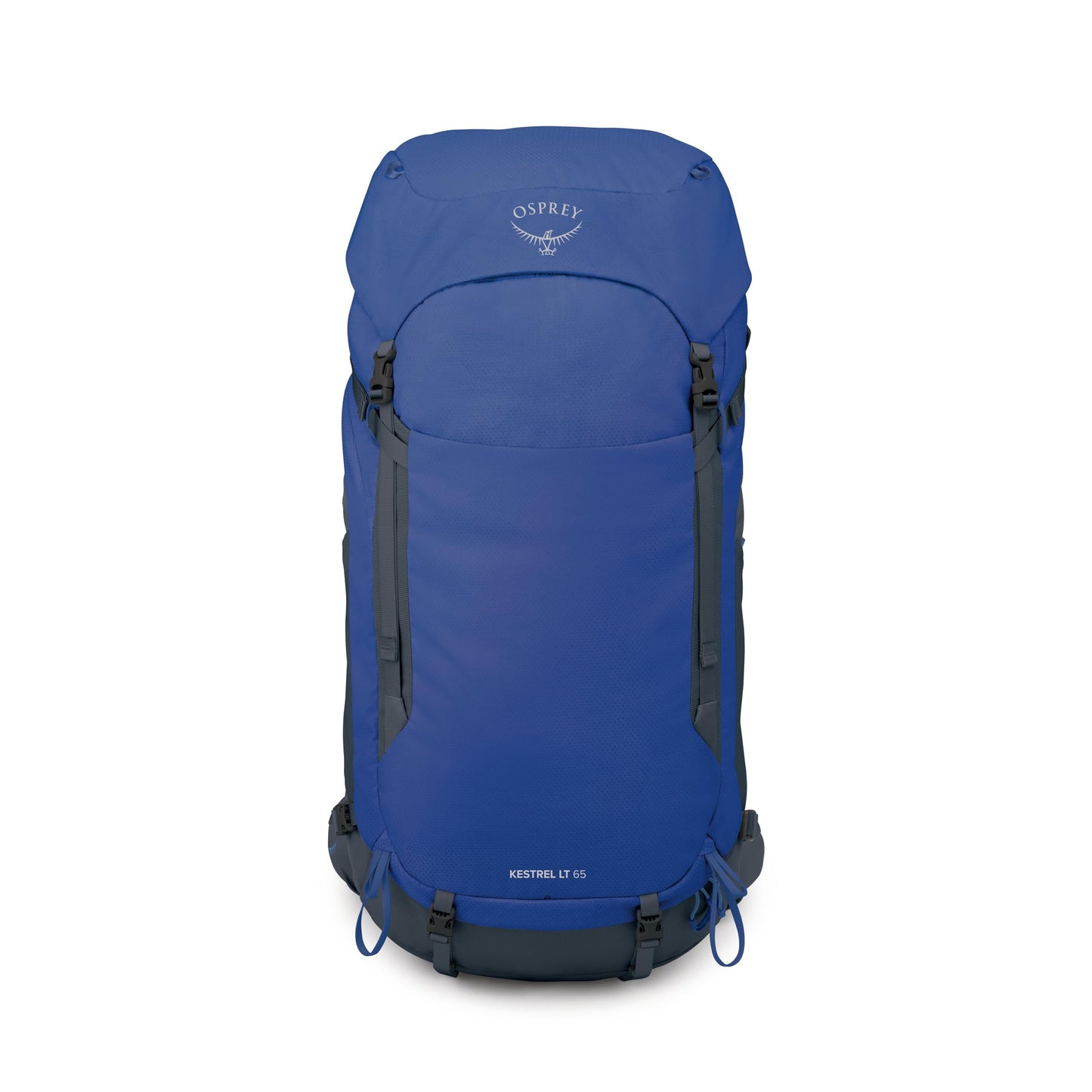 Osprey Kestrel LT 65L Men's Backpacking Backpack - Lightweight Hiking & Camping Bag with Waterproof Raincover, Rays Blue