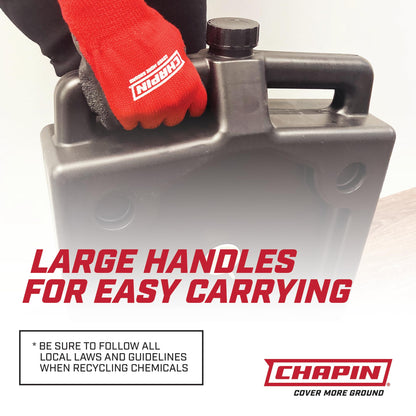 Chapin 78005 Oil Drain Pan, 12‑Quart Low‑Profile Automotive Drain Container, Recycled Polymer Construction, Large Splash‑Free Target Area & Built‑In Carry Handles for Easy Oil & Coolant Changes