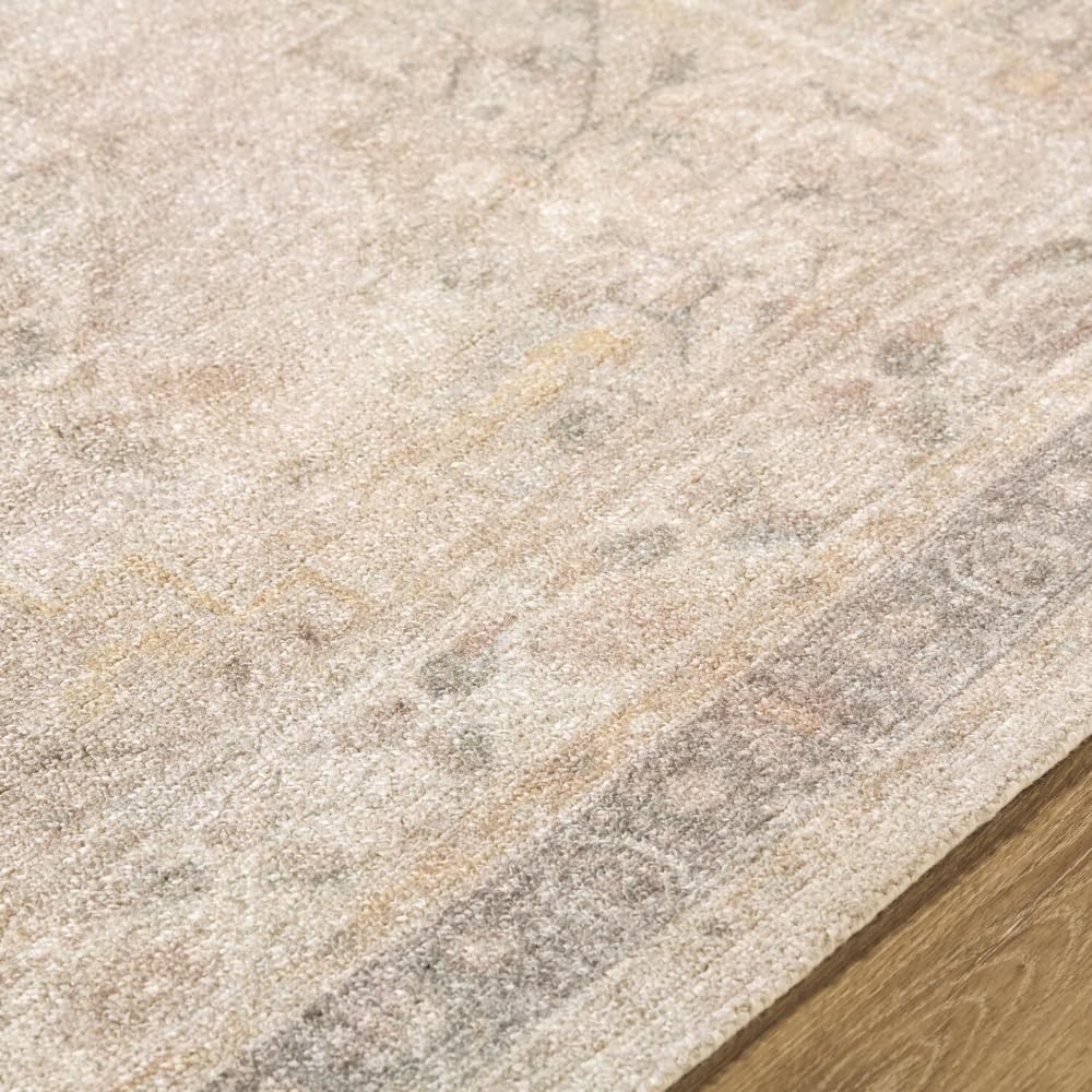 Livabliss x Galey Alix Luciana I Traditional Medallion Area Rug, 8'10" x 12' (9' x 12'), Taupe