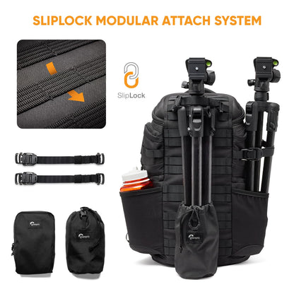 Lowepro ProTactic BP 350 AW III Camera Backpack, 4-point Access, Professional Camera Bag, DSLR/Drones/Mirrorless, Up to 14" Laptop, Rain Cover, for Photographer,Videographer, Volume 17L
