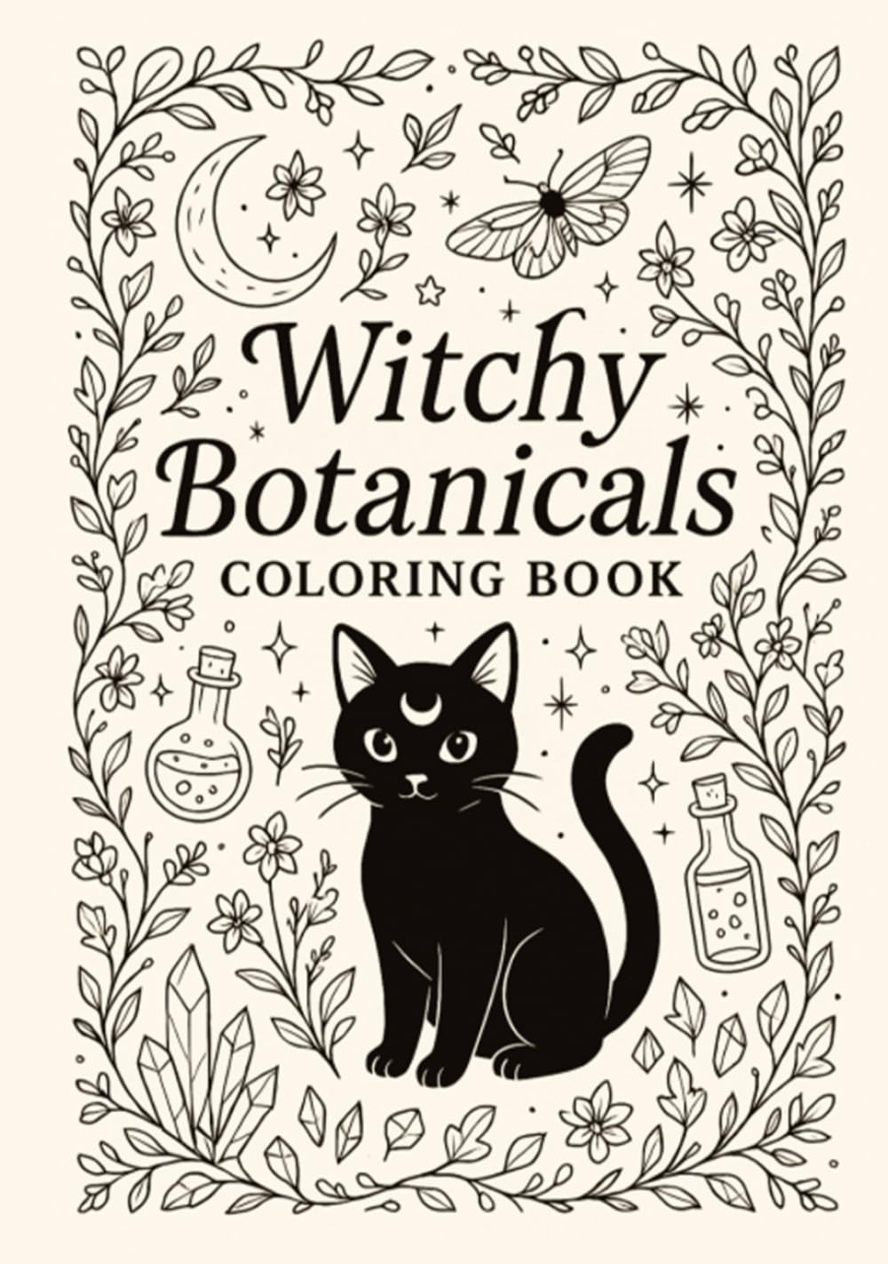 Witchy Botanicals Coloring Book