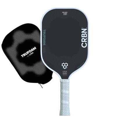 CRBN Pickleball - TruFoam Genesis - Carbon Fiber Pickleball Paddle - First-Ever 100% Foam Core Performance Paddle (Elongated w/Long Handle)