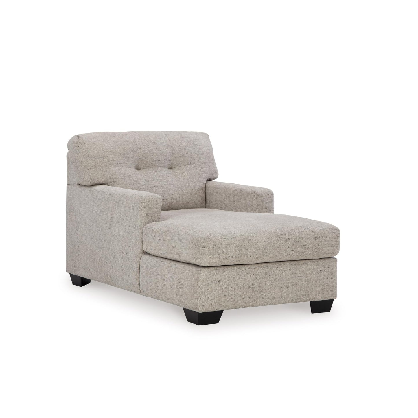 Signature Design by Ashley Mahoney Contemporary Tufted Upholstered Chaise, Beige