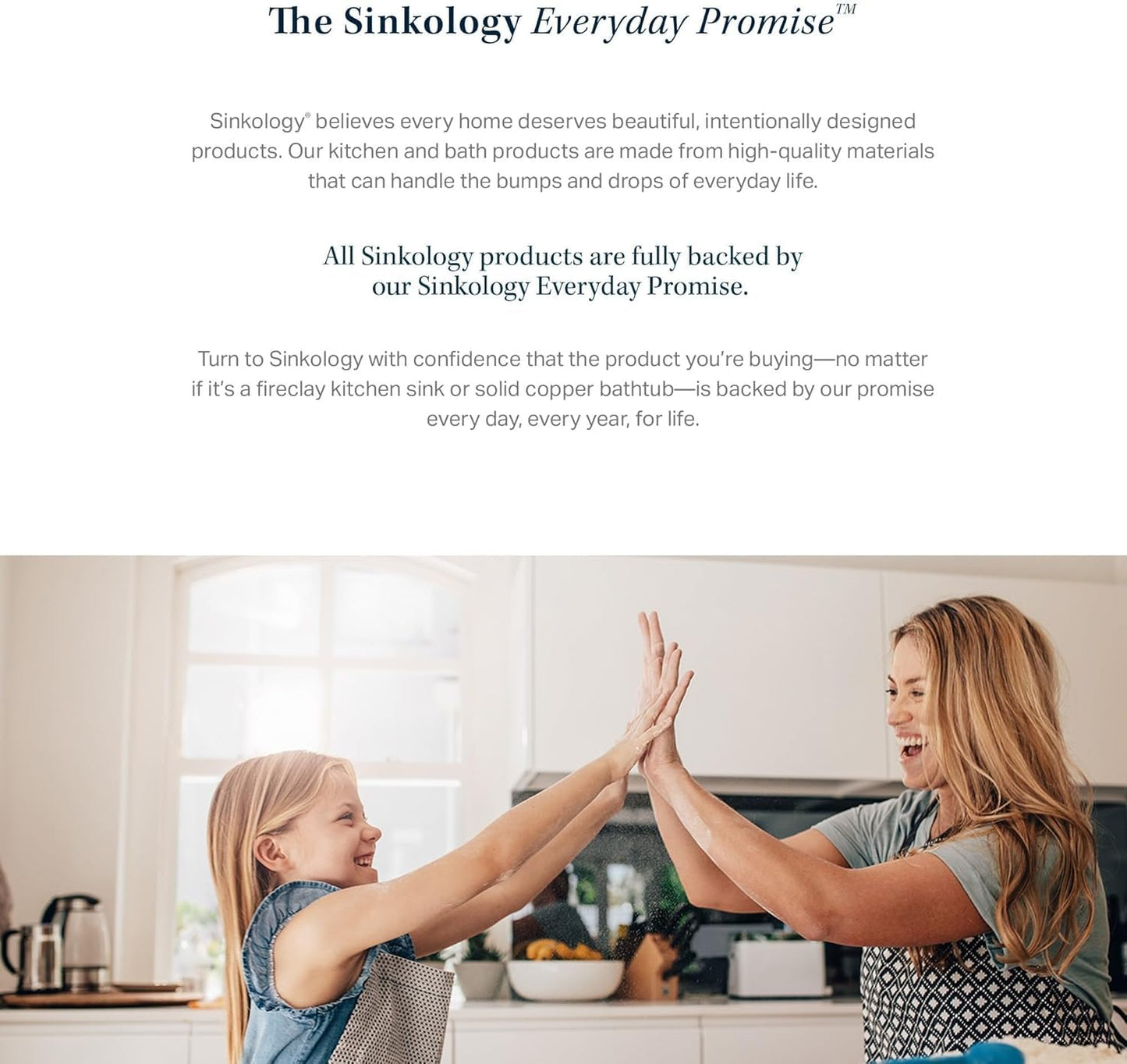 Sinkology Parker 34 Inch Quick-Fit Drop-In Fireclay Farmhouse Kitchen Sink - No Countertop Replacement, DIY 1-Hr, SureFire Chip and Stain Resistant, Sinkology Everyday Warranty, Single Bowl