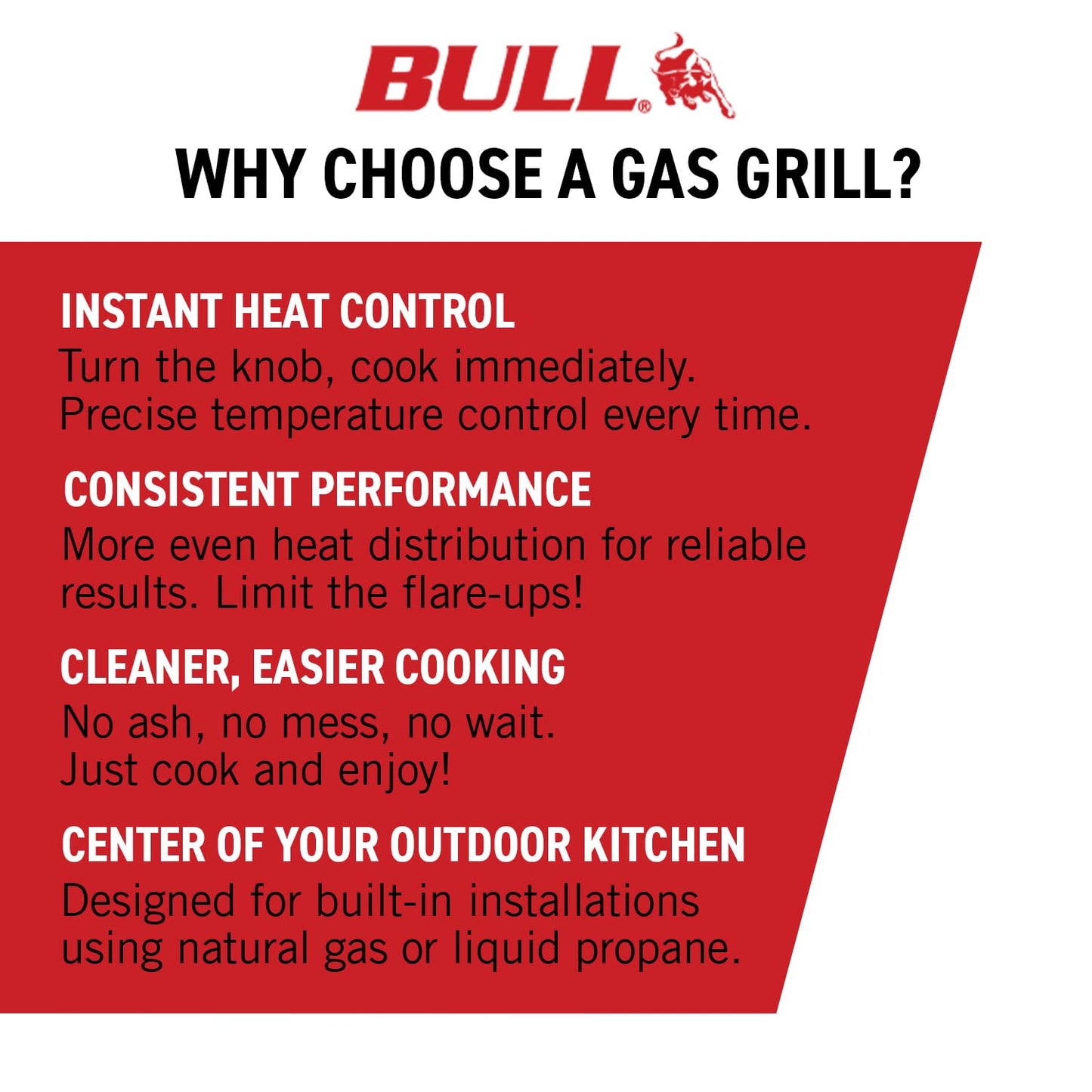 Bull Outlaw 30-Inch Built-In Grill (BG-26039), Natural Gas