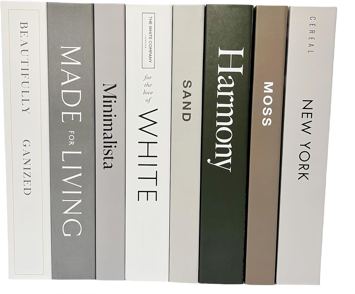 Ediactcyl 8 Pack (M68) Decorative Books, Decoration Faux Books for Hardcover Home Decor | Fake Book Stacks Display