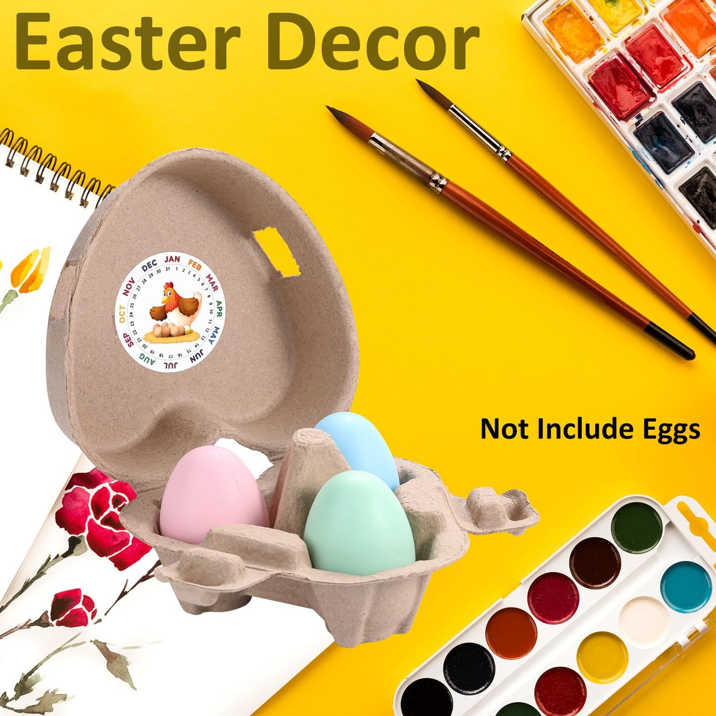 30 PCS Valentine Heart Shaped Egg Cartons with Labels, Easter Pulp Paper Egg Cartons 3 Count with Jute Rope, Cute Egg Basket Storage Container Holder, Lover Gift Chicken Eggs Crate