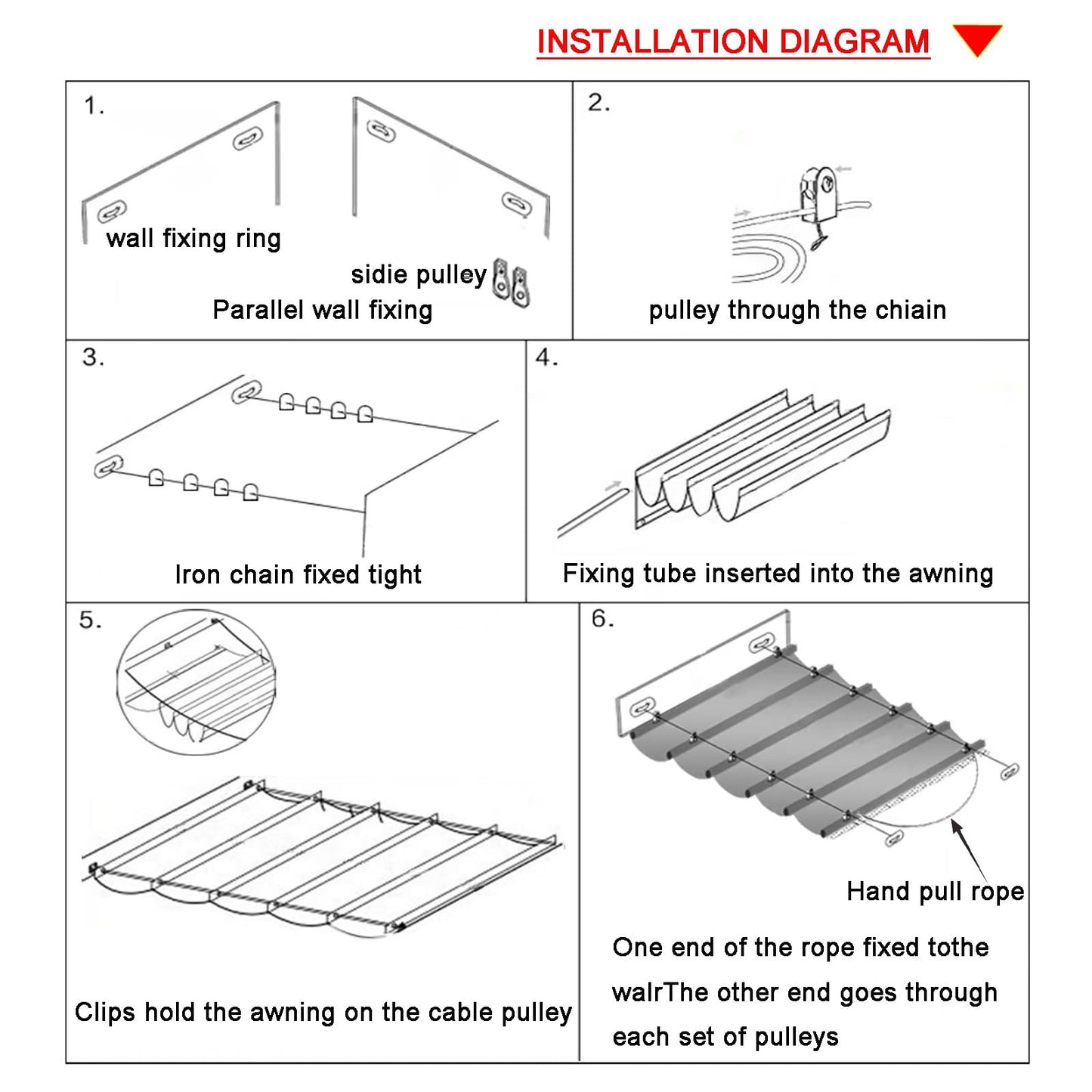Wave Shade Sail Awning，Retractable Wave Shade Sails，Retractable Sun Shade Canopy Cover Sliding Wave Shade Sail for Pergola Patio Deck Yard Gazebo Outdoor(W1*L14m/W3.28*L45.93ft)