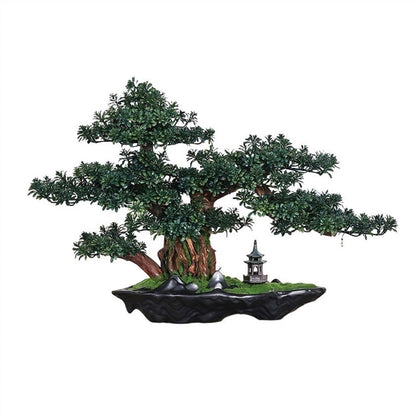 WANGHAI2024M Artificial Trees Modeling High-end Luxury Hotel Living Room Desktop Ornaments Simulation Tree Bonsai Fake Greenery Landscaping Artificial Bonsai