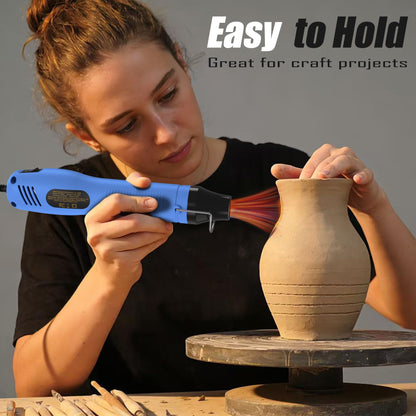 Mini Heat Gun, 2-Temp Settings 482℉ & 662℉（250℃&350℃） Fast Heat Hot Air Gun Tool and 5Ft Long Cable Overload Protection for Crafting, Vinyl Wrap and Shrink Tubing
