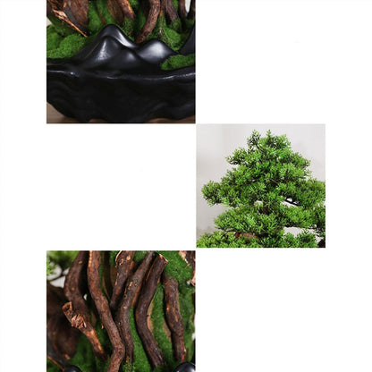 WANGHAI2024M Artificial Trees Hotel Living Room Desktop Ornaments Simulation Tree Bonsai Modeling High-end Luxury Fake Greenery Landscaping Artificial Bonsai