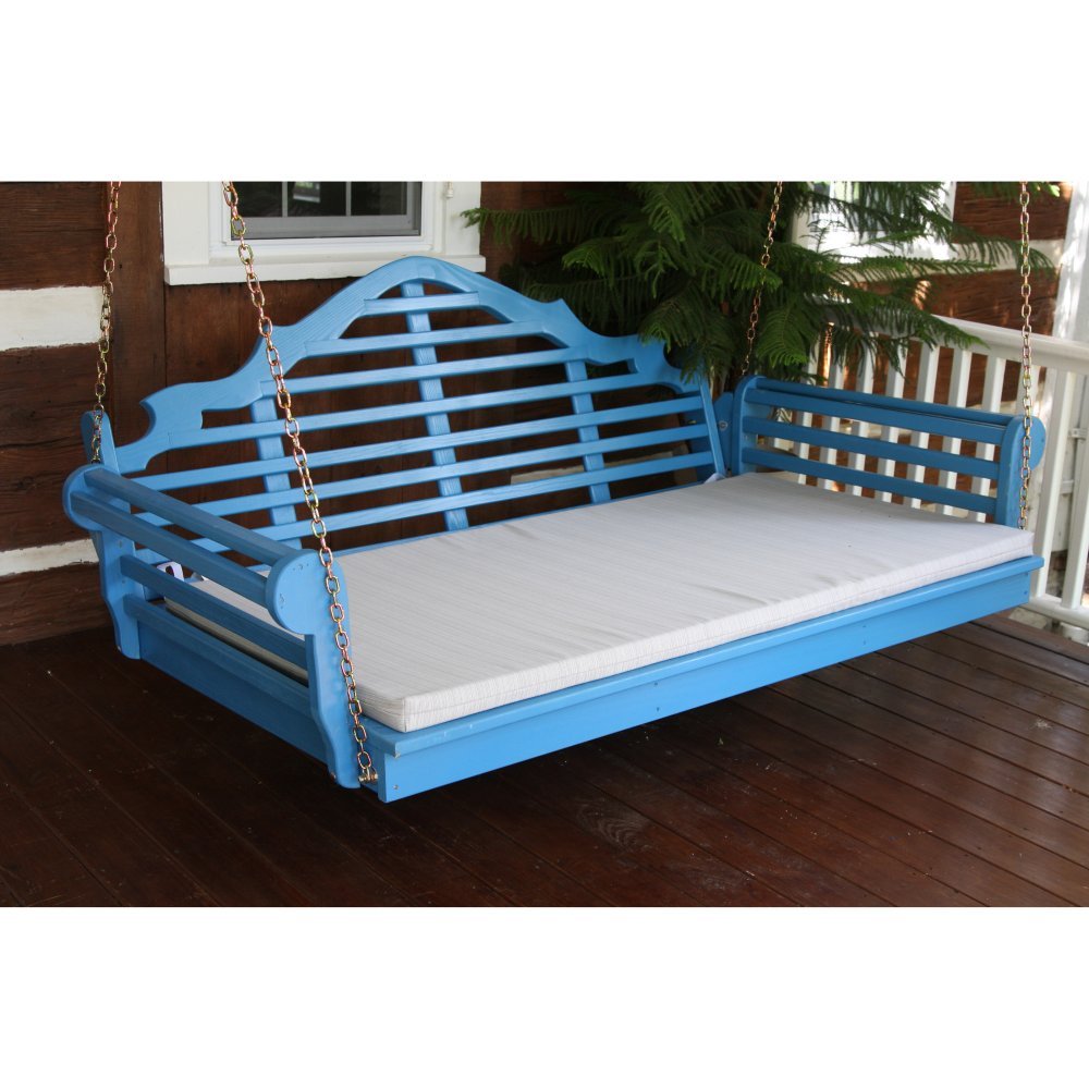 A & L Furniture 423-CYP Canary Yellow Pine Marlboro Swing Bed, 6',
