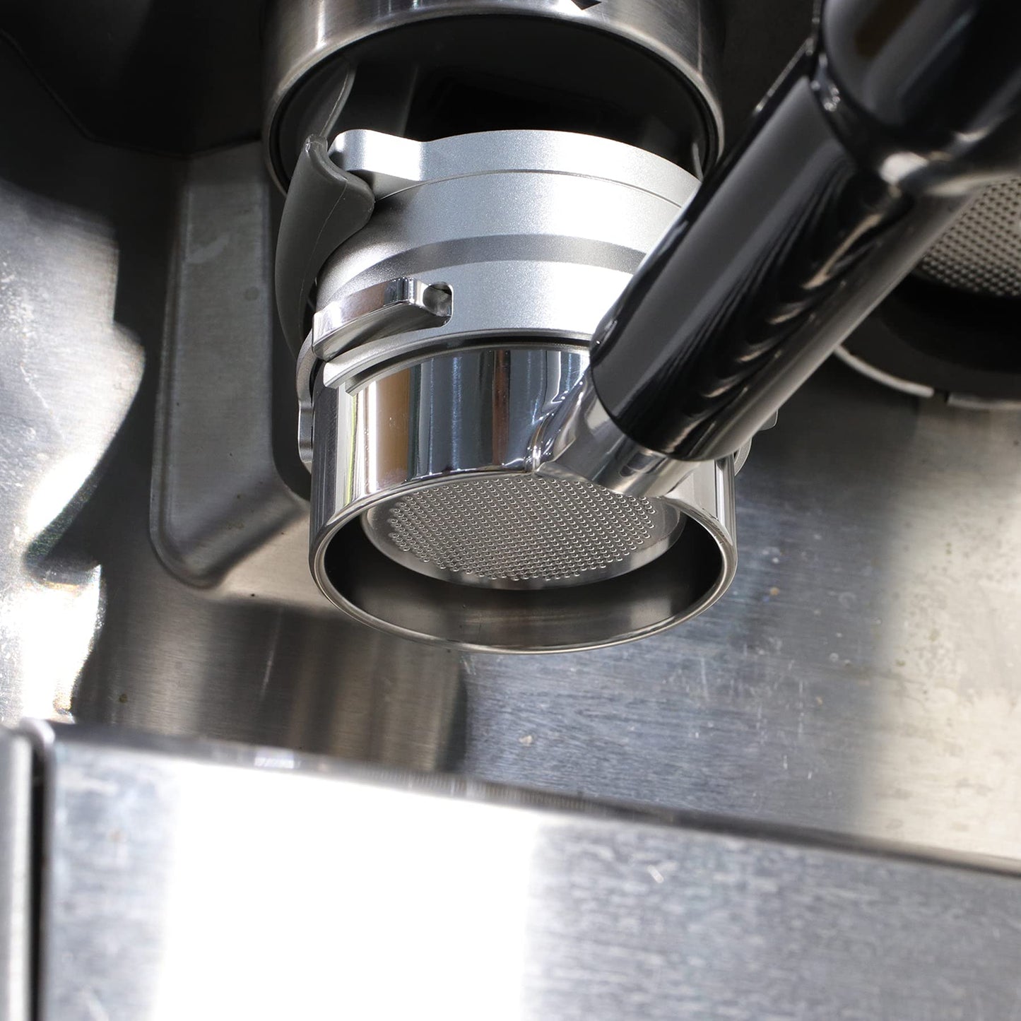 FIRJOY 54mm Espresso Dosing Funnel for Breville Barista Portafilters (Aluminum Alloy-Silver)