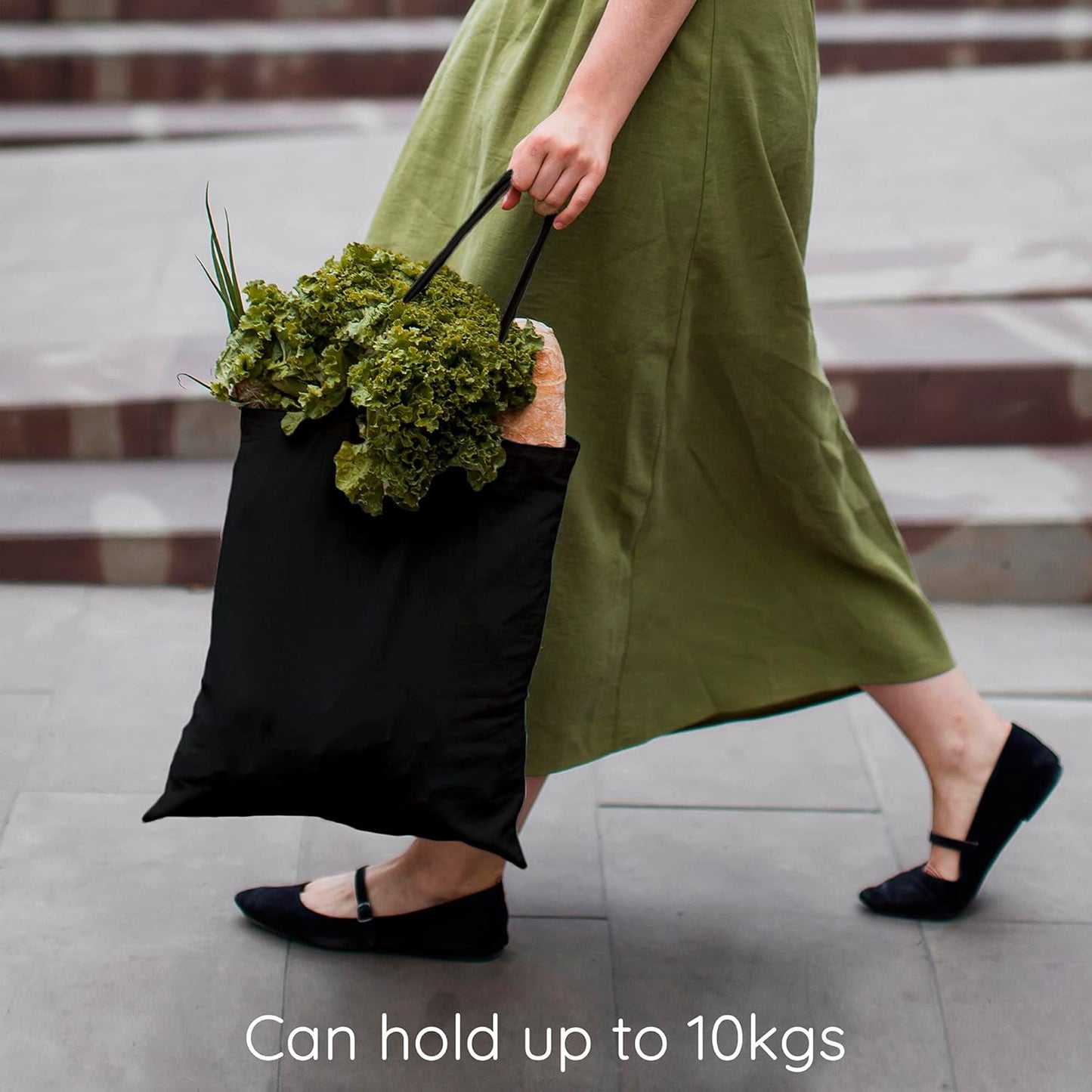 Eco Right Canvas Reusable Cotton Tote Bag for Women, Ideal for School, Grocery, Shopping, Beach & Gifts