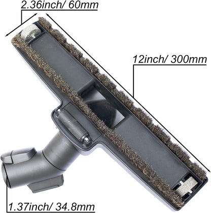 Miele Horse Hair Vacuum Brush Attachments with Wheels, 1-3/8 Inch for Carpet & Hard Floors