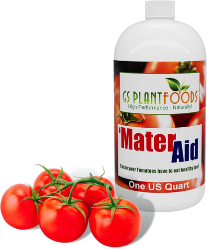 (1 MaterAid Tomato Fertilizer - Organic Plant Food for Feeding & Growing Tomatoes Quart)- Tomato Food Suitable for All