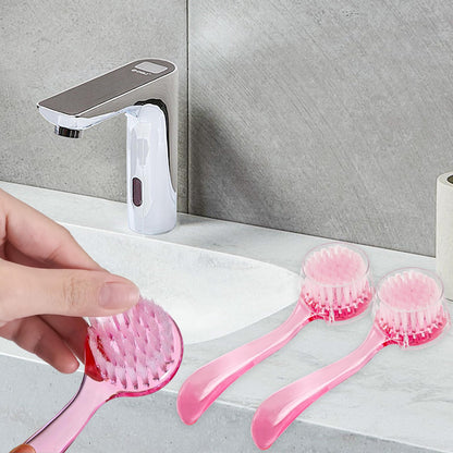 3 Pcs Facial Cleansing Brush, Useekoo Manual Face Brushes for Cleansing and Exfoliating, Face Scrubber to Massage, Deep Pore Exfoliation, Makeup Remove and Skin Care with Soft Bristles