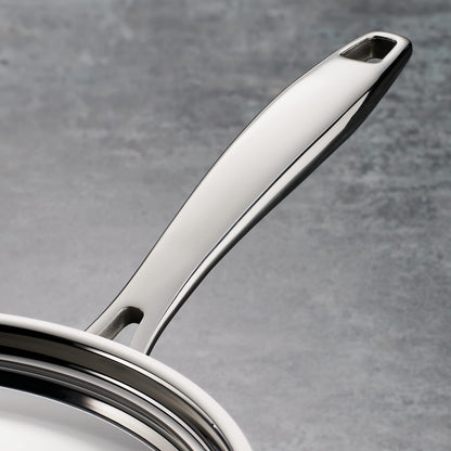 Tramontina Signature Tri-Ply Clad Stainless Steel 11-Inch Square Grill Pan, Induction-Ready, Dishwasher-Safe, NSF-Certified, Made in Brazil