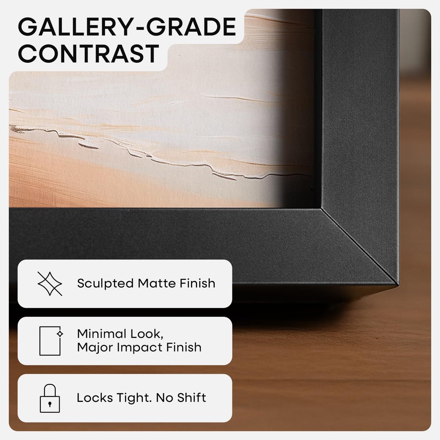 15x21.25 15 21.25 21.25x15 15by21.25 Set 1 Homeforia Black Puzzle Frame, High End Metal x Picture Frames without Mat