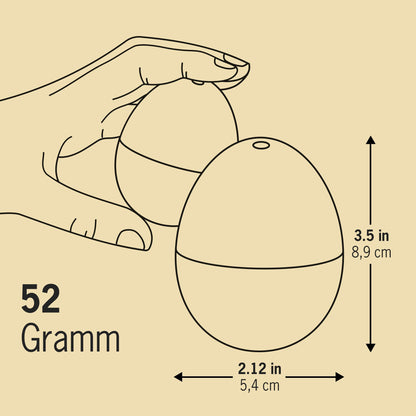 Rock 'n' Roll BeepEgg – Egg Timer for Boiling Eggs – Musical Egg Cooker for Soft, Medium, Hard Boiled Eggs – Food Safe – Singing Floating Egg Timer – Egg Cooker for 3 Levels of Doneness - Brainstream