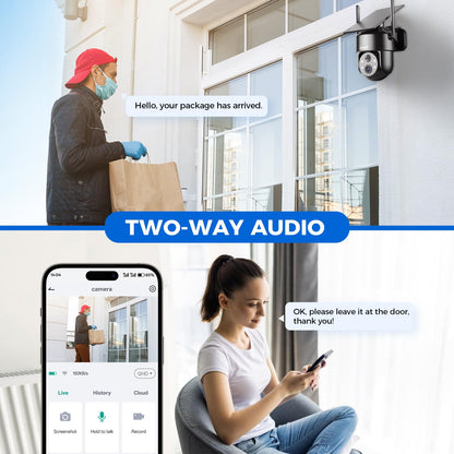LITYMOL 4G LTE Cellular Solar Security Cameras Wireless Outdoor,No WiFi Cameras for Home Security,2K Surveillance Camera Lenses,Spotlight Siren Alarm,AI Detection,SD/Cloud Storage