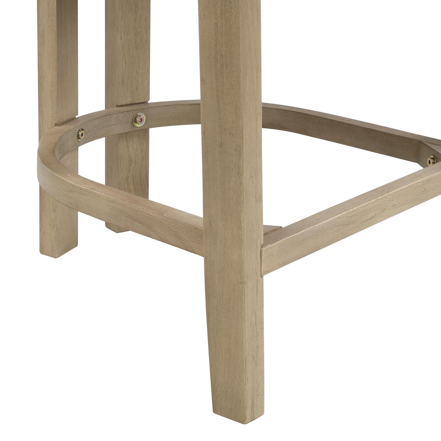 Christopher Knight Home Minso Wooden Counter Height Bar Stools Set of 2, Comfy Upholstered Barstools with Backrest/Footrest, Counter Stool for Kitchen Island/Home Bar Table, Light Ash + Beige