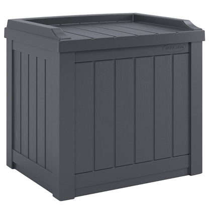 Suncast 4 Pack Small Deck Box Storage w/Bench Seat for Indoor & Outdoor Use, 22 Gal., Cyberspace